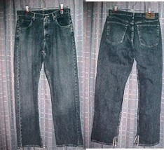 Wrangler Jeans Waist 32&quot;X32&quot; Inseam;Blue;Classic Fit;Straight Legs;100% Cotton - £7.86 GBP