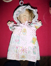 Gi-Go Palm Pals/My Pals-#12 Sleepy YAWNING Girl Dress/nightcap;Bean Bag Body-8&quot;T - £8.01 GBP