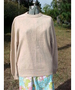 BUZZARDS BAY PULLOVER SWEATER;SIZE L;70% WOOL/30% NYLON;BEIGE;HUNGARY;CR... - £7.85 GBP
