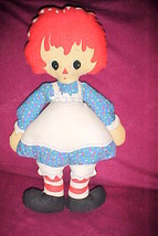 18&quot; Raggedy Ann Fabric Doll,1982,2 Dimension;The Bobbs Merrill Co.;Country Decor - £7.97 GBP