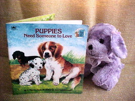 Russ Berrie Co. Mollie Lt.Purple  Puppy Dog Bean Bag Plush 10&quot; - £7.97 GBP