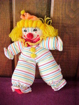 Russ Berrie 7&quot; Cloth Circus Clown Doll Collectible Sock-Type Carnival Figure;HTF - £7.83 GBP