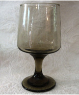 Libbey Accent Tawny Brown 11 oz Goblet Stem Glass;5¾&quot; - £19.65 GBP