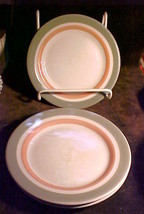 (3) Shenango China Restaurant Ware PINK &amp; GRAY bands-7¼&quot; Bread and Butter Plate - $14.99