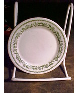 Buffalo China Restaurant Ware-Green Floral Band 5½&quot; Dessert Plate-Flower... - £7.46 GBP