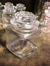 Anchor Hocking Glass Apothecary Canister 3" Square;4¼"Tall;3¼"W/O Lid Food/Cra - $24.99