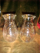 2) F.T.D.A.-U.S.A.Thick Clear Glass Bud Flower Vase-5¾&quot; tall x 2¾&quot;rim;mini-flo - £19.60 GBP