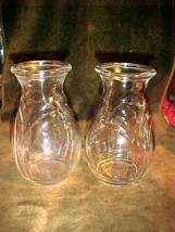 2) F.T.D.A.-U.S.A.Thick Clear Glass Bud Flower Vase-5¾&quot; tall x 2¾&quot;rim;mini-flo - $24.99