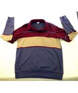 VTG Haband Casual Joe Polo Shirt Mens Large Color Block Long Sleeve - $23.75