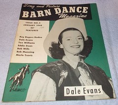 Vintage Barn Dance Magazine January 1948 Dale Evans Bob Wills  - £7.94 GBP