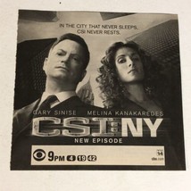 CSI NY Tv Guide Print Ad Gary Sinese Melina Kanakarades TPA17 - £4.67 GBP