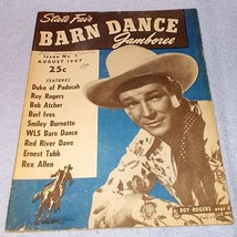 Barn Dance Magazine August 1947 Roy Rogers Burl Ives Enest Tubb - $19.95