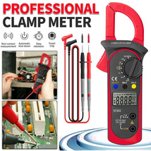 Portable True RMS Digital Clamp Meter Multimeter AC DC Volt Amp Ohm Cap ... - $29.99