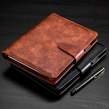 PU Leather Cover Journal Business Notebook Lined Paper Diary Planner Ref... - £23.22 GBP