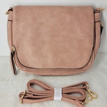 Glitzall Crossbody Pink Purse Bag Small Faux Leather Over The Shoulder C... - $19.79
