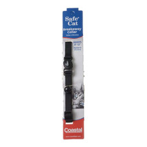 Coastal Pet Safe Cat Adjustable Nylon Breakaway Collar - Black - £4.67 GBP