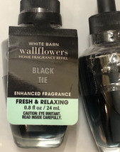 NEW 4-Pack BLACK TIE Wallflower Refill Bulbs SEALED 0.8 oz Bath &amp; Body W... - $27.42