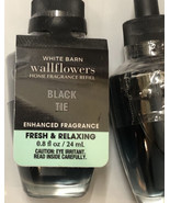 NEW 4-Pack BLACK TIE Wallflower Refill Bulbs SEALED 0.8 oz Bath &amp; Body W... - £21.97 GBP