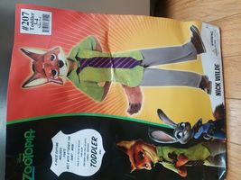Disney Zootopia Nick Wilde Toddler 3-4 Costume - £9.49 GBP