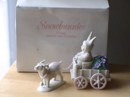 Dept. 56 2001 Snowbunnies “April Bring May Flowers” Figurine  - £31.96 GBP