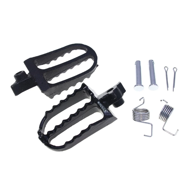 Motorcycle Foot Pegs Set Pair Motorcycles Front Footrest Widen Foot Peg ... - $23.58