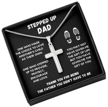 Step Dad Gifts Stepped Up Dad Cross Fathers Day Gift from To - £110.08 GBP