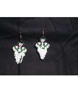 NEW!!  Handmade Indian Maiden Angel Dangle Seed Bead Earrings  - £8.60 GBP