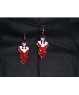 New  Handmade Indian Maiden Angel Dangle Seed Bead Earrings  - £8.78 GBP