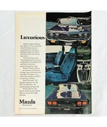 Vintage 1975 Magazine Print Ad Mazda RX-4 Rotary Engine Full Color 8&quot; x 11&quot; - $9.07 CAD