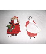 Bundle of 2 - Small Christmas Dolls 6&quot; and 7.25&quot; 8384 - £18.80 GBP