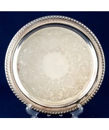 Wm Rogers Silverplate 10.25&quot; Round Tray 870 Braided Rope Edge Internatio... - $653.59 MXN