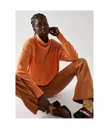 New Free People Ottoman Cashmere Tunic Relaxed Fit $248 X-SMALL Orange - $135.40 CAD