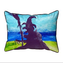 Betsy Drake Wicked Witch Extra Large Zippered Pillow 20x24 - £48.66 GBP