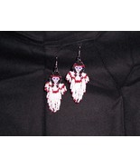 New!!! Handmade Indian Maiden Angel Dangle Seed Bead Earrings  - £8.60 GBP