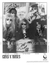 Guns N Roses Band Autographed 8x10 Rp Photo Gnr Slash Izzy Axl Duff And Steven - £11.78 GBP