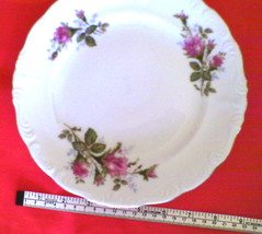 Vintage China Luncheon Plate RARE 9&quot; Rose Pattern Serving Plate UCAGCO J... - £12.82 GBP