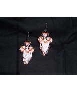 New Handmade Indian Maiden Angel Dangle Seed Bead Earrings  - £8.78 GBP