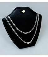 Minimalist Cuttng Valentino Chain Necklace, Unisex 925 Silver Link Chain... - €39,94 EUR