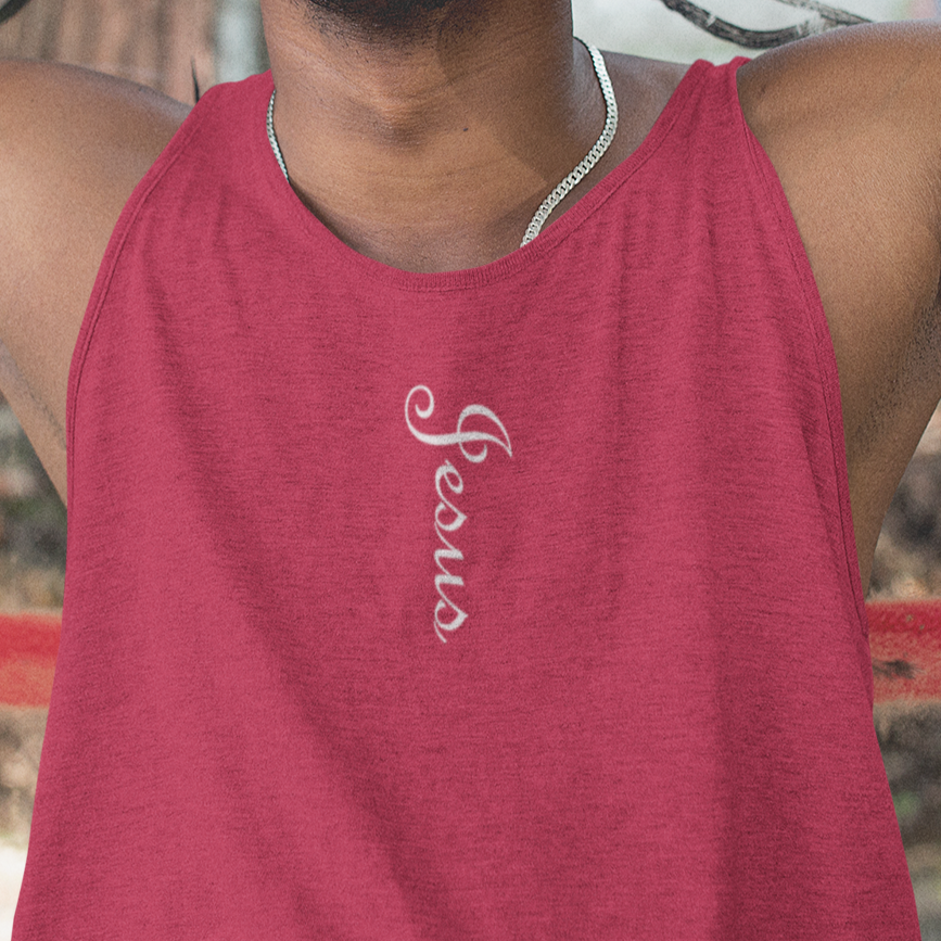 Bella & Canvas 3480 Jersey Tank "Jesus" in 18 Colors and 6 Sizes