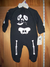 Small Wonders Baby Clothes Newborn Skeleton Bodysuit Hat Halloween Costu... - £11.19 GBP