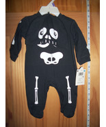 Small Wonders Baby Clothes Newborn Skeleton Bodysuit Hat Halloween Costu... - $14.24