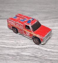 Vintage 1975 Hot Wheels Redline Flying Colors Emergency Squad Fire Depar... - $7.16