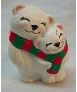 Hallmark 1994 Merry Miniatures POLAR BEAR MOM &amp; CHILD 1 1/2&quot; Plastic MIN... - $22.41 CAD