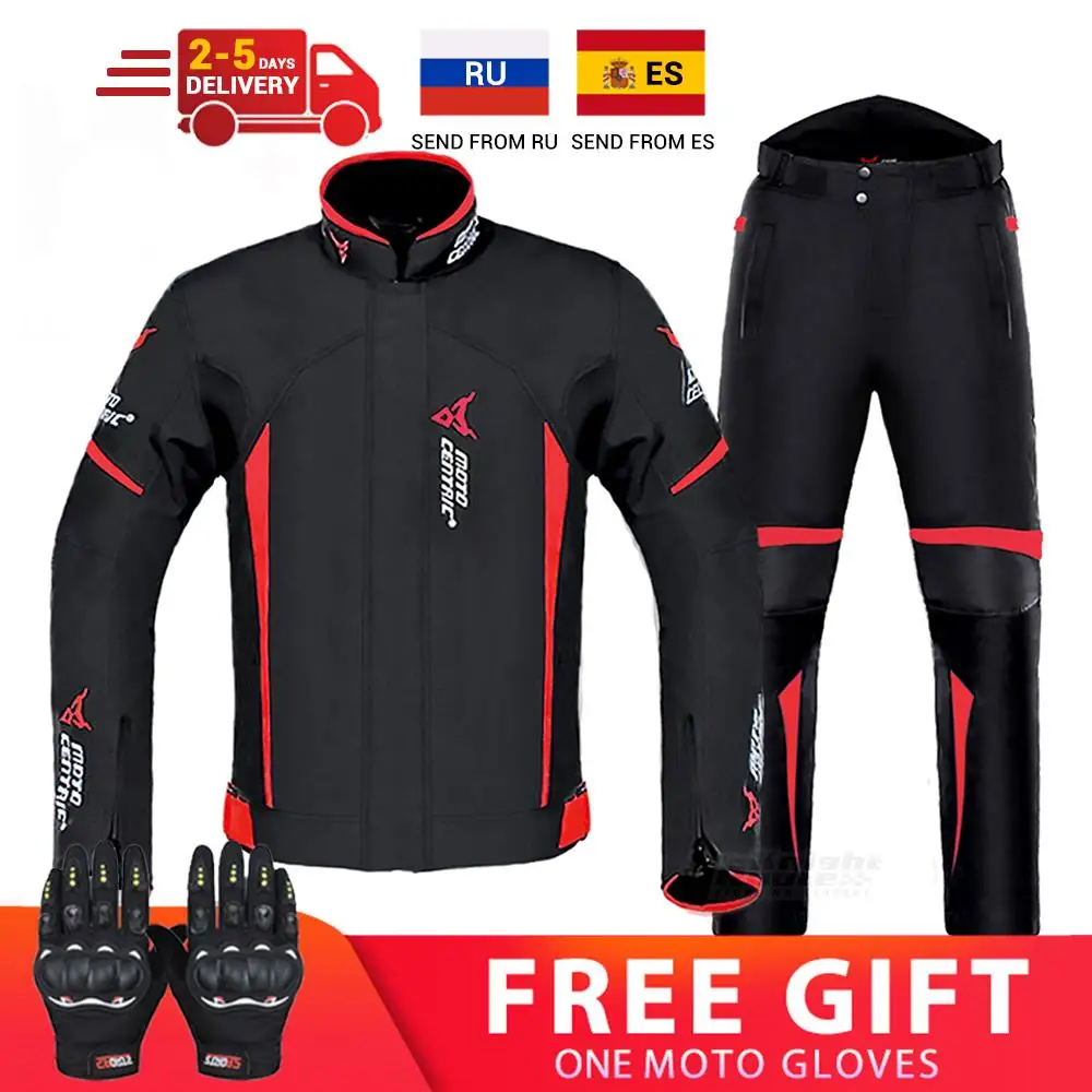 Motorcycle Jacket Man Set Moto Protection Windproof Waterproof Motorbike... - $120.58+