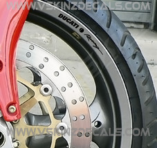 Ducarti Racing Logo Wheel Rim Decals Stickers Premium Quality 5 Colors P... - $14.00