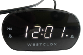 Westclox Simple Digital Alarm Clock LED Display Easy to Operate Dual Alarm - £11.21 GBP
