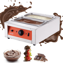 VEVOR Chocolate Tempering Machine, 17.6 Lbs 2 Tanks Chocolate Melting Po... - $112.99