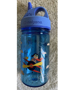 Nalgene Boys Grip-N-Gulp Blue Airplane Clouds Water Bottle Leak Proof Si... - $16.78 CAD