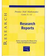 PRENTICE HALL MATHEMATICS: RESEARCH REPORTS GRADES 6-12 - NICE! - $4.48