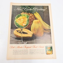 1964 Del Monte Tropical Fruit Salad Mido Ocean Star Watch Print Ad 10.5x13.5 - £6.29 GBP